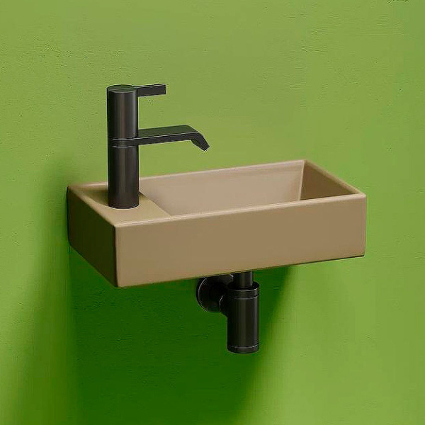 Раковина Ceramica Nova Element 40 см чаша справа капучино CN6051RMC (детальная фотография), современные, hi-tech