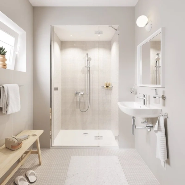 Смеситель для раковины Grohe BauLoop однорычажный 23335001 (детальная фотография), хром