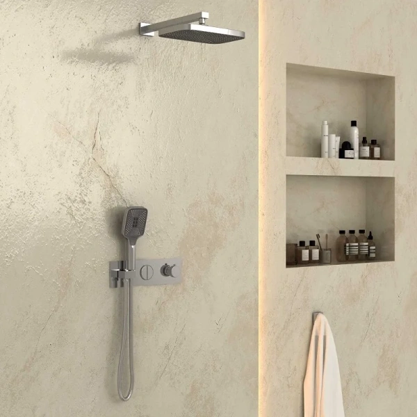 Душевой комплект Vincea хром VSFW-422T1CH (детальная фотография), душевые комплекты, наборы