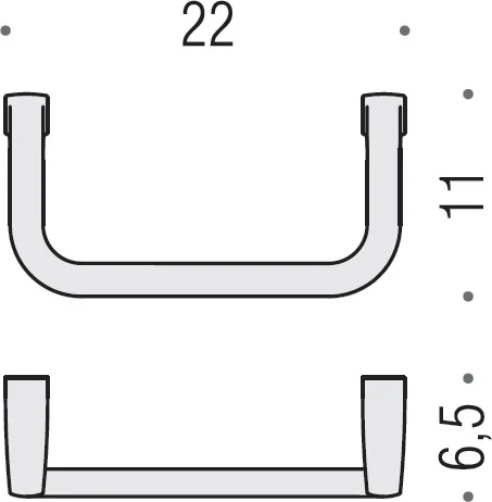 Полотенцедержатель Colombo Lulu хром B6231 (детальная фотография), хром