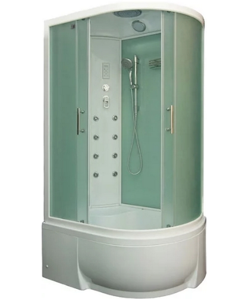 Душевая кабина Bas Фиджи 120, левая, цвет белый fiji white L (детальная фотография)