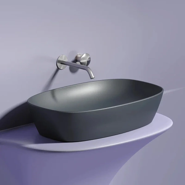 Раковина Ceramica Nova Element 60 см темный антрацит CN6049MDH (детальная фотография), 60 см