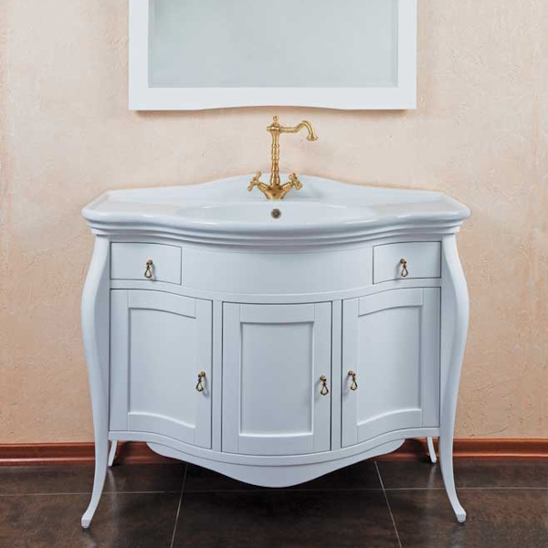 Мебель для ванной La Beaute Marian 102 (детальная фотография), напольная, пристенная