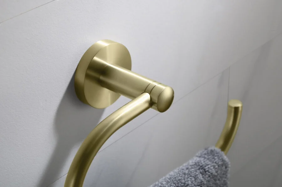 Полотенцедержатель Timo Saona золото матовое 13050/17 (детальная фотография), настенные