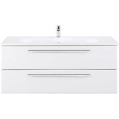 Тумба под раковину подвесная Cezares Eco 120 см bianco lucido