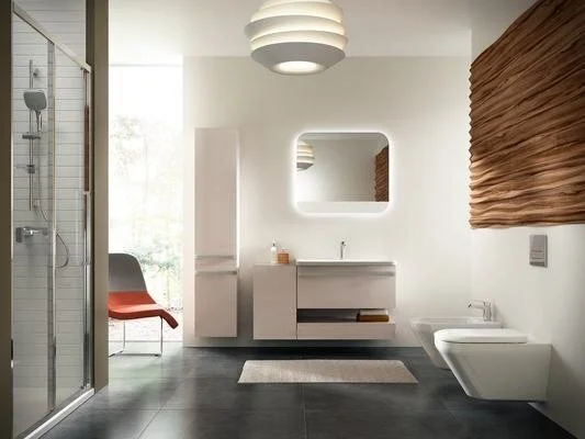 Тумба подвесная Ideal Standard Tonic II 35 см светло-коричневая глянцевая R4308FC (детальная фотография), современные, hi-tech