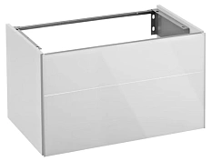 Тумба под раковину 80 см корпус:титан, фасад:стекло, титан Keuco Royal Reflex