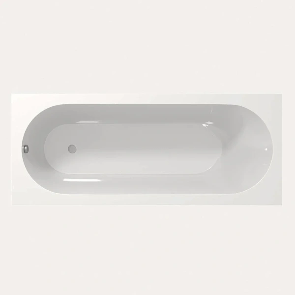 Ванна из литьевого мрамора Creto Present 170-75 см белая 21-1111 с каркасом (детальная фотография), 170х75