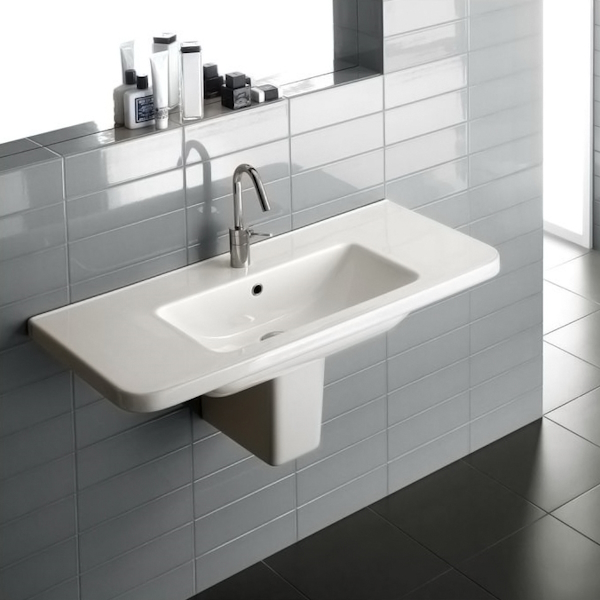 Раковина Hatria Erika Pro 100х45 см YXEA01 (детальная фотография), по запросу