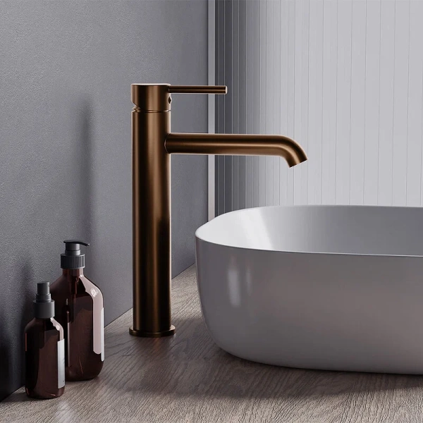 Смеситель для раковины Damixa Scandinavian Pure розовое золото 360250500 (детальная фотография), другие