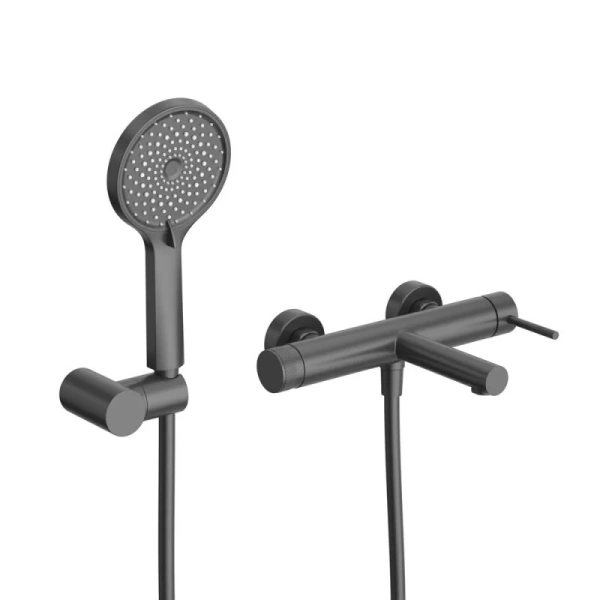 Смеситель для ванны Cezares Relax черный матовый RELAX-VD-NOP (детальная фотография), современные, hi-tech