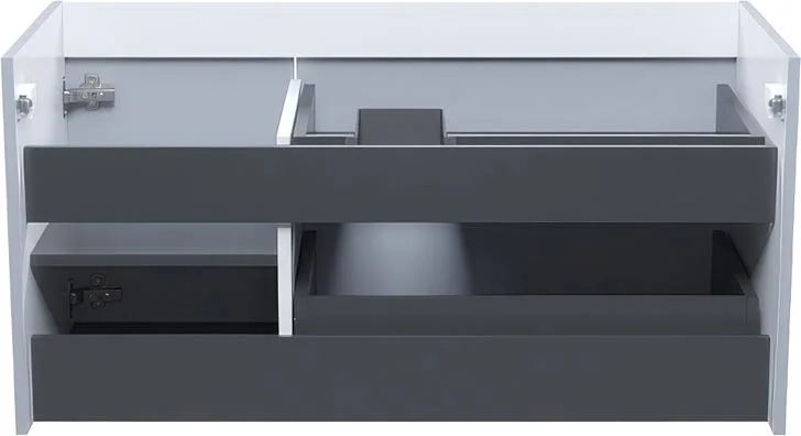 Тумба под раковину подвесная IDDIS Edifice 100 см светло-серая EDI10L0i95 (детальная фотография), моноблок