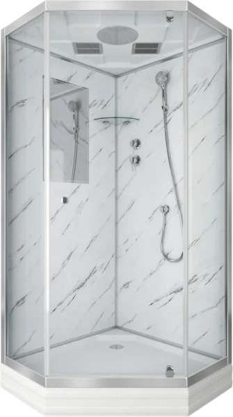 Душевая кабина Niagara Luxe 90х90 см мрамор 7701DM (детальная фотография)