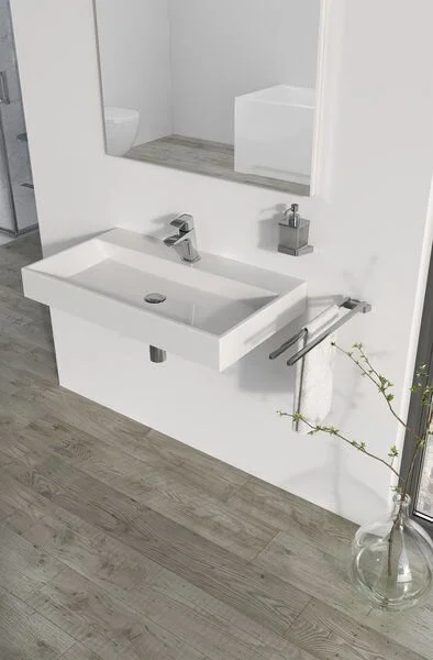 Раковина без перелива Ravak Natural 800 XJO01280000 (детальная фотография), прямоугольной формы