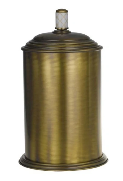 Мусорное ведро Boheme Murano декор белый 10907-W-BR (детальная фотография)