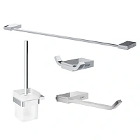 Набор аксессуаров для ванной Black&White Gravity хром