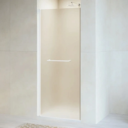 Душевая дверь в нишу RGW Passage PA-103W 80 см профиль белый, стекло матовое - фото 6