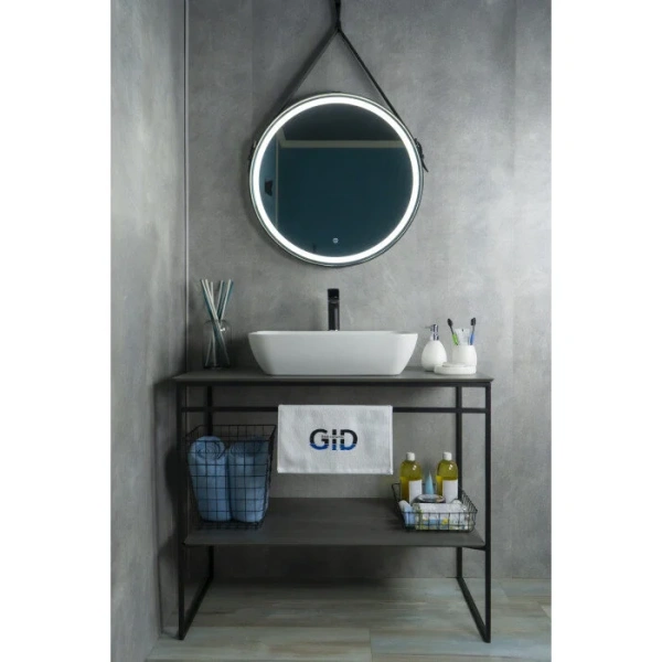 Раковина GID Geometrico N9047 55 см белая 51184 (детальная фотография), по запросу