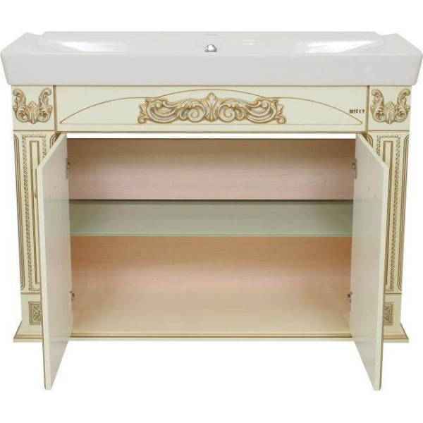Тумба для раковины, цвет бежевый, Misty Барокко Л-баР01120-033ПР (детальная фотография), по запросу