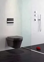 Клавиша смыва Alcaplast хром глянцевый/кнопки хром матовый M1713 (детальная фотография), в наличии