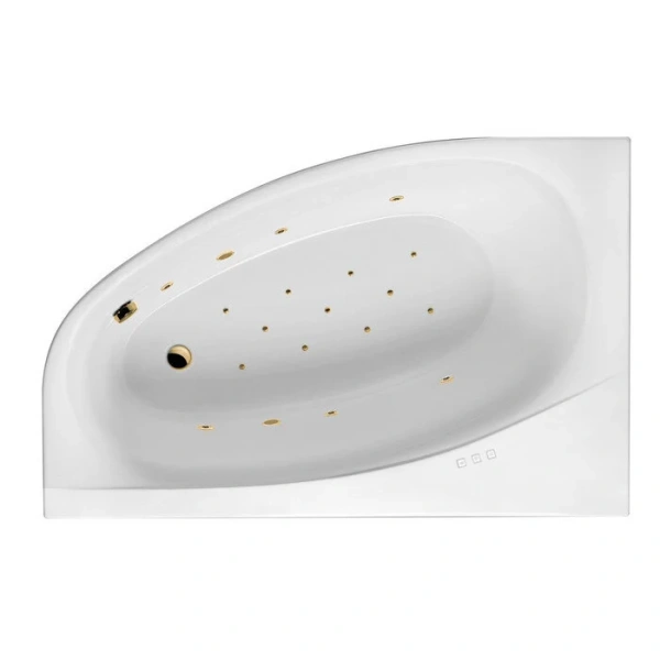 Ванна гидромассажная Excellent Kameleon Relax 170 x 110 см, левая, белый/золото, WAEX.KML17.RELAX.GL (детальная фотография)