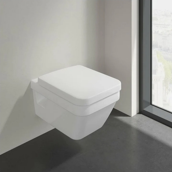 Унитаз подвесной Villeroy & Boch Architectura с покрытием CeramicPlus 5685HRR1 (детальная фотография), подвесные, встраиваемые