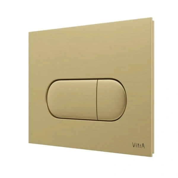 Клавиша смыва VitrA Root Round шлифованное золото 740-2225 (детальная фотография) index_1