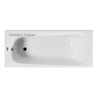 Чугунная ванна Vinsent Veron Concept VCO1607042, 160 x 70 см, цвет белый