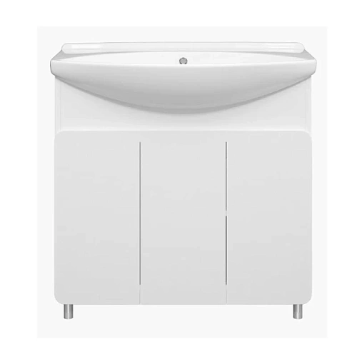 Тумба под раковину напольная Misty Чегет 85 см белая - фото 1