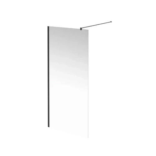 Душевая перегородка Kerama Marazzi Vetro 90 см профиль черный матовый - фото 2