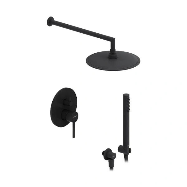 Душевой комплект Damixa Scandinavian Pure черный матовый 936520300 (детальная фотография)