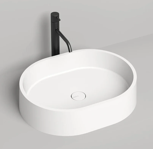 Раковина Salini Gloria 10 56 см накладная 1102211M (детальная фотография), накладные (на столешницу), пристенные