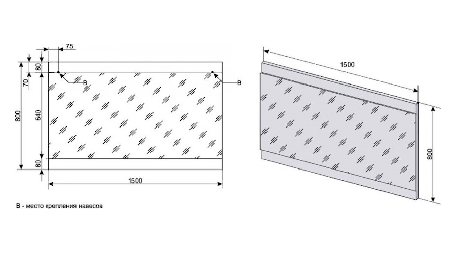 Схема (детальная фотография), прямоугольные