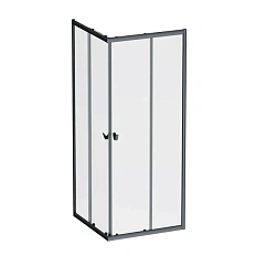 Душевой уголок Am.Pm Sunny 80x80 см черный матовый