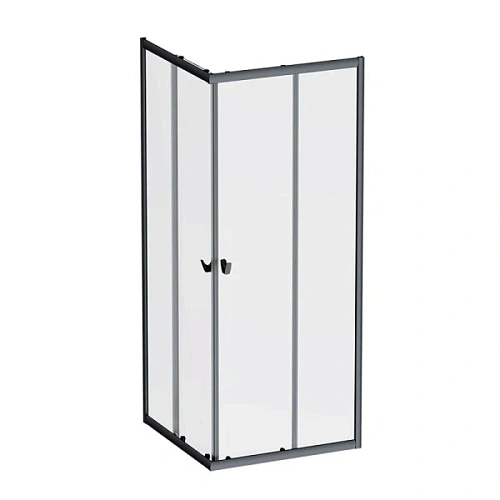 Душевой уголок Am.Pm Sunny 80x80 см черный матовый - фото 2