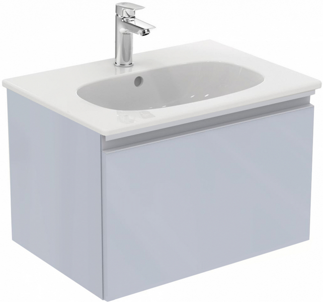 Тумба с раковиной подвесная Ideal Standard Tesi T0046 60 см с 1-м ящиком (детальная фотография), 60 см