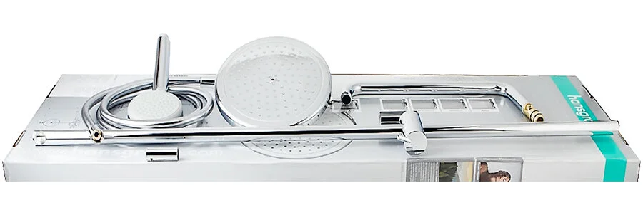 Душевая стойка Hansgrohe Croma термостатическая 27185000 (детальная фотография), настенные