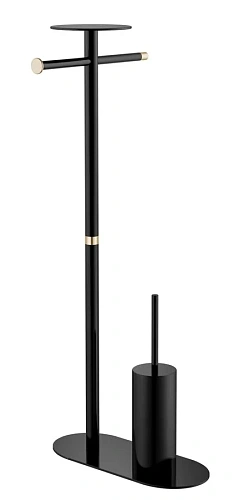 Стойка для ванной Boheme Venturo черная/золото - фото 2