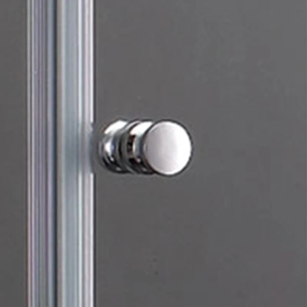 Душевая дверь в нишу Cezares Elena 173 см с прозрачным стеклом ELENA-W-B-11-100+80-C-Cr (детальная фотография), хром