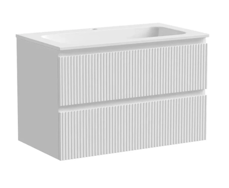 Тумба под раковину подвесная Sancos Snob T 80 см bianco SNT80W (детальная фотография)