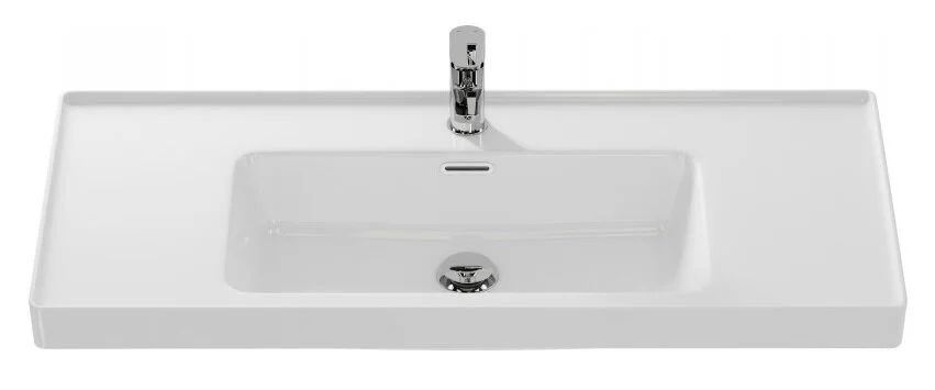 Раковина Cersanit Crea 100 см подвесная P-UM-CRE100/1 (детальная фотография), подвесные, пристенные