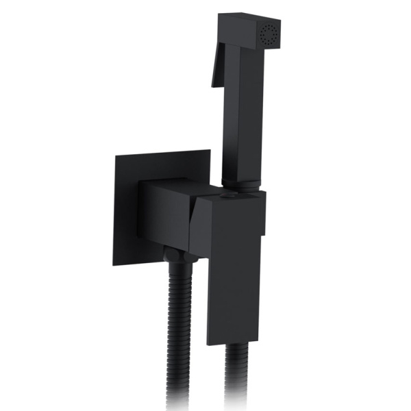 Гигиенический душ со смесителем ALTROBAGNO BM 060122 черный матовый ALTROBAGNOBM060122MB (детальная фотография)