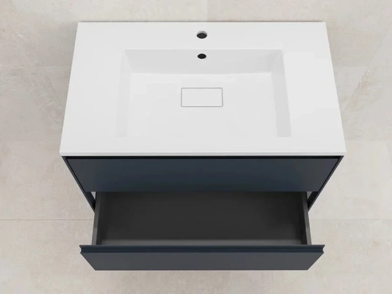 Тумба под раковину подвесная Style Line Лима 80 см графит ЛС-00002355 (детальная фотография), моноблок