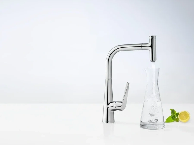 Смеситель для кухни Hansgrohe Talis Select S хром 72821000 (детальная фотография), современные, hi-tech