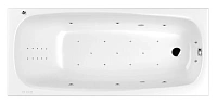 Ванна гидромассажная Whitecross Layla Slim 170 x 75 см, ULTRA NANO, хром, белый, 0122.170075.100.ULTRANANO.CR