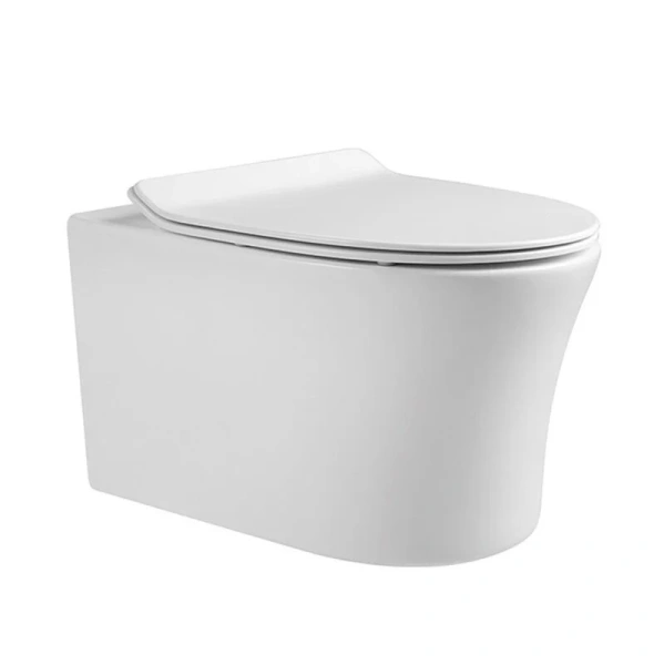 Унитаз подвесной Акватек Ника безободковый AQ2009-00 (детальная фотография)