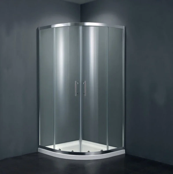 Душевой уголок Black&White Stellar Wind 100x100 см профиль хром, стекло прозрачное 1011010 (детальная фотография)