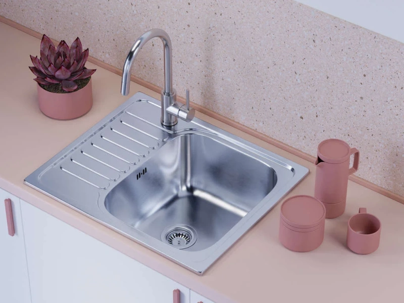 Мойка для кухни Omoikiri Kashiogawa 60-IN 60 см нержавеющая сталь 4993274 (детальная фотография), врезные