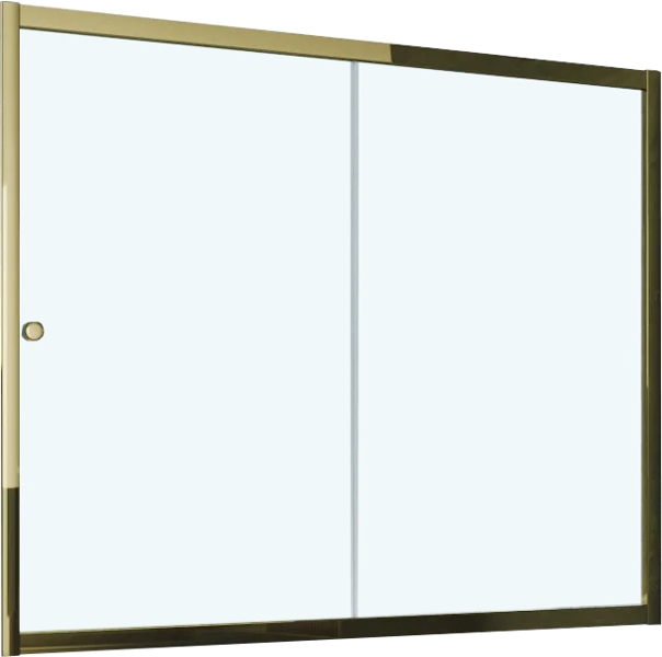 Душевая шторка на ванную профиль бронза стекло прозрачное Vegas-glass ZV 170 05 01 (детальная фотография)