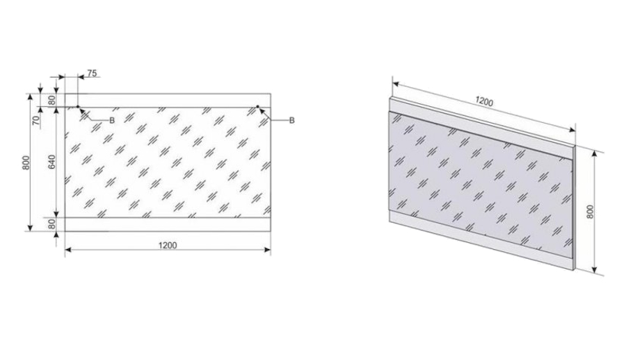 Схема (детальная фотография), прямоугольные